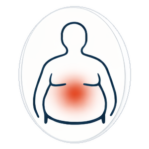 Excess body weight icon